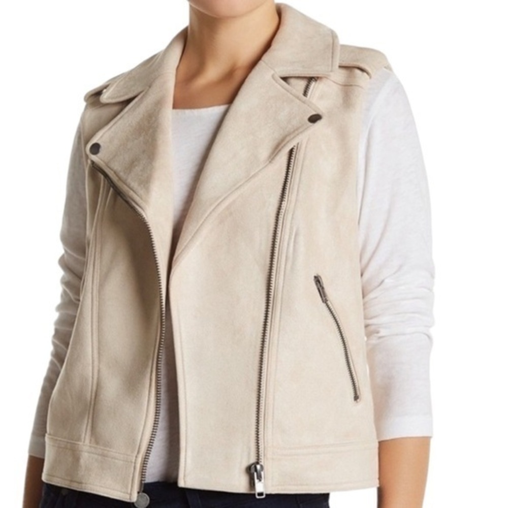 Philosophy Motto Faux‎ Suede Vest Size Medium